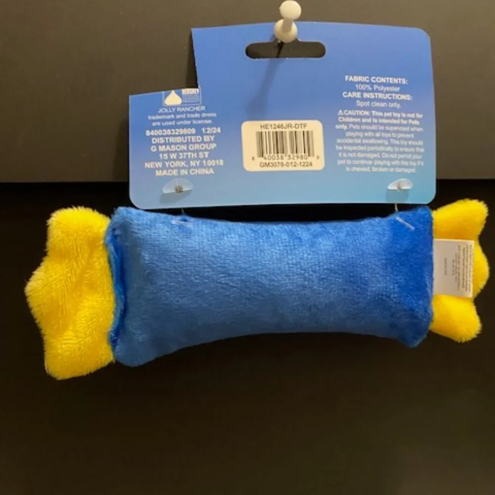 Jolly Rancher Plush Pet Toy *Crinklier Inside*
